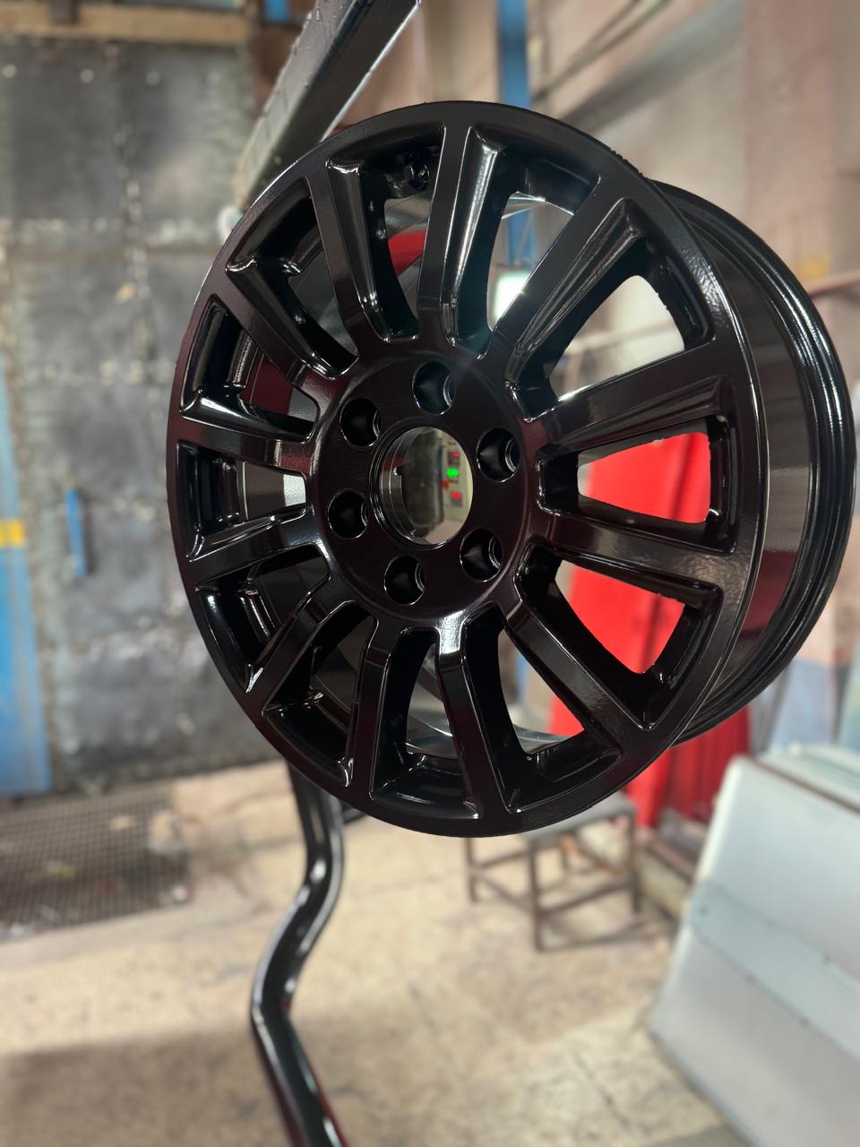 Client powder coated wheel